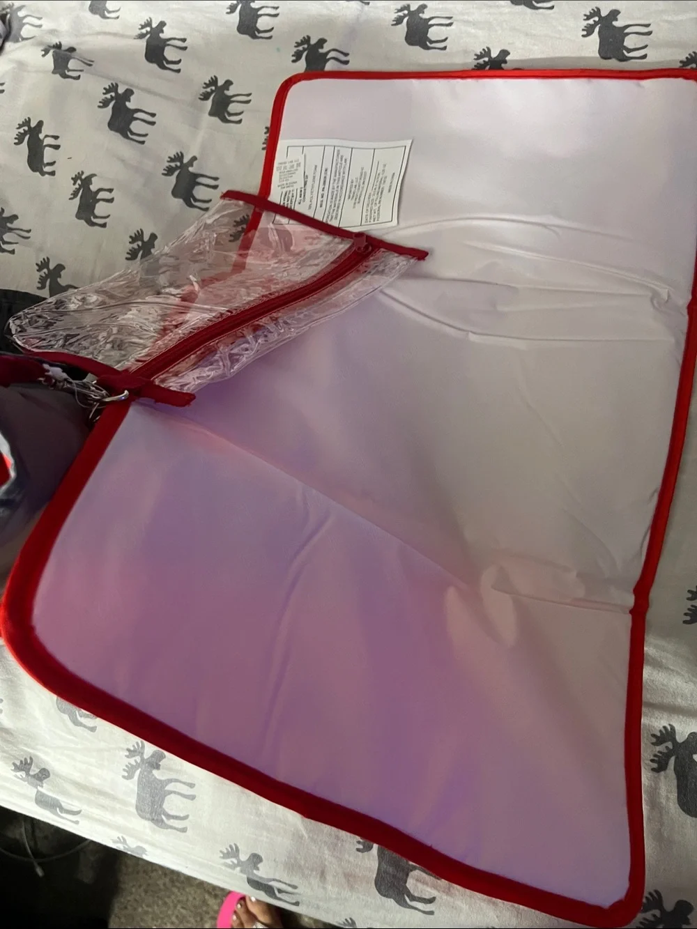 NASCAR Gray and Red Tote Bag diaper bag